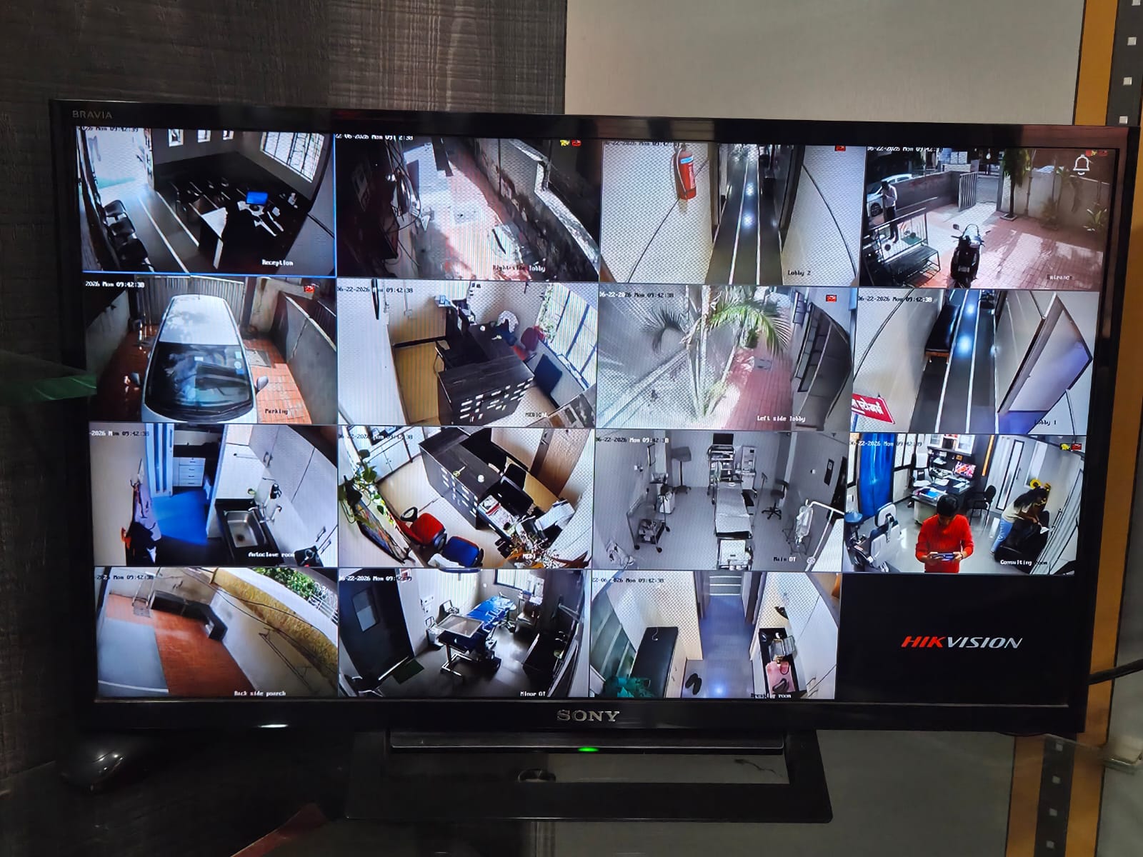 24×7 CCTV Surveillance for Patient Safety — Dr. Harkut ENT Nursing Home, Solapur